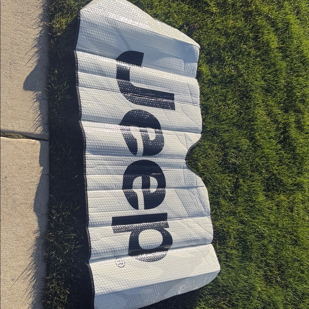 Jeep Reflective Silver and Black Sunshade